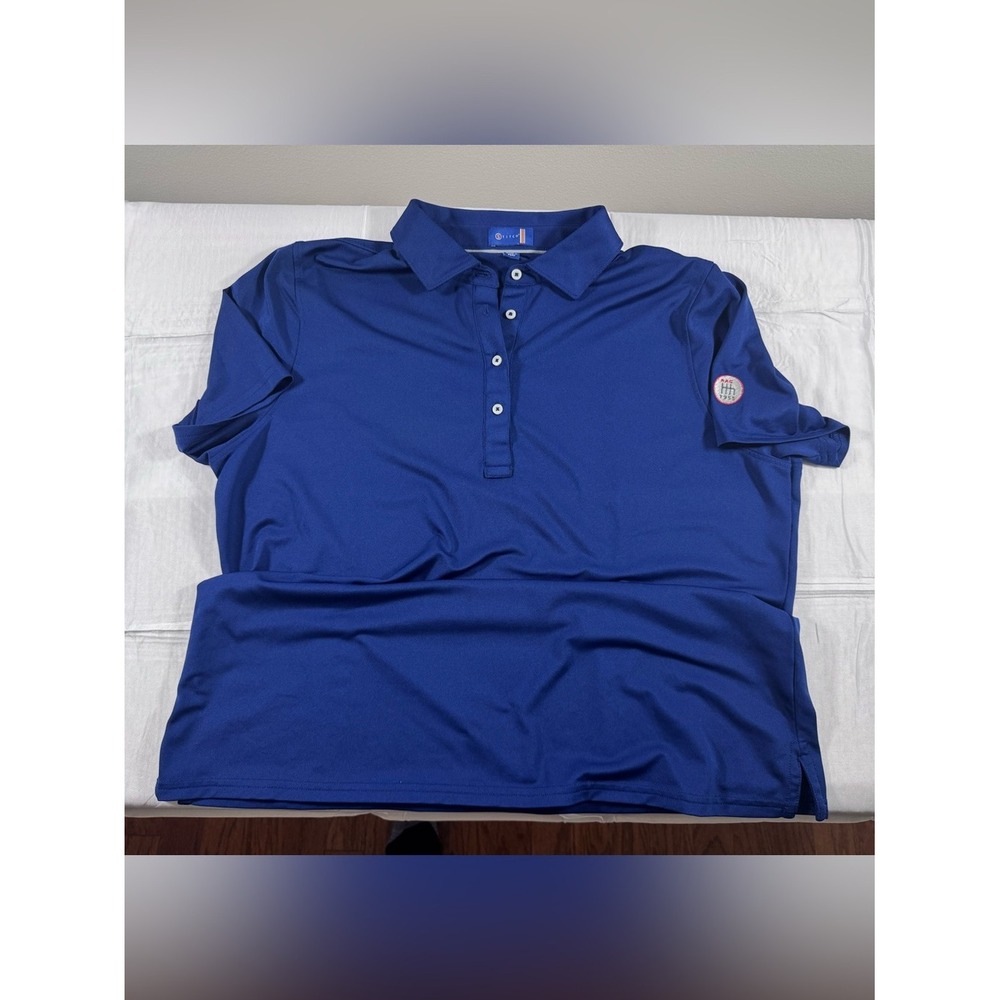 Stitch Golf Mens Blue Lighweight Performance Polo Shirt AAG 1955 XL